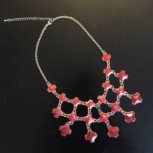 Red Ombré-effect Statement Necklace